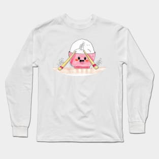 Today we eat white rice Long Sleeve T-Shirt